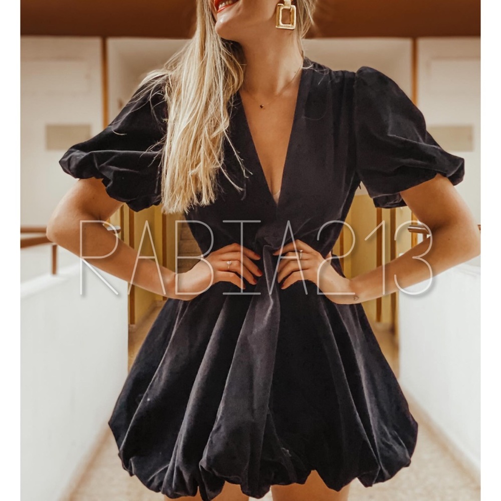 ZARA VELVET MINI DRESS